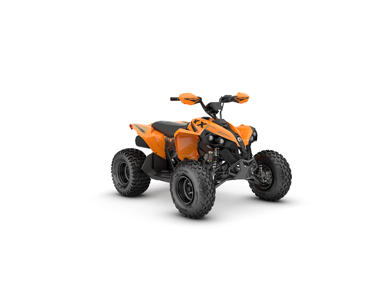 ORV MY27 ATV RENEGADE XXC 110 EFI ORANGE CRUSH 0003LVA00 STUDIO 3300x2550 34F NA